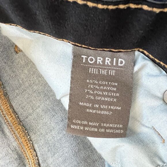 Torrid Jeans Size 22XS Extra Short Sky High Skinny Medium Wash Premium Stretch - Picture 4 of 9